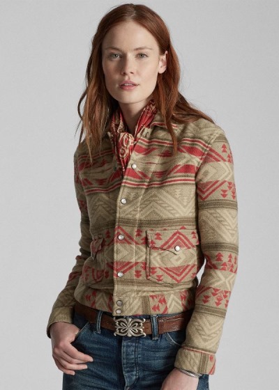 Ralph Lauren Print Overshirt Dame Danmark (DTKYF3461)